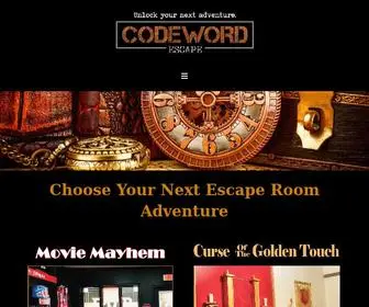 Codewordescape.com(Codeword Escape Room Adventures Rocky Hill CT) Screenshot