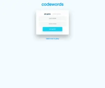 Codewordsgame.com(Codewords) Screenshot