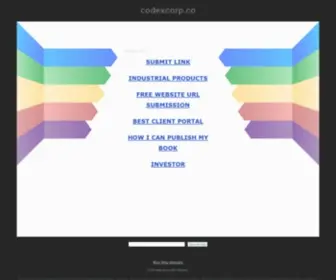 Codexcorp.co(Codex website directory) Screenshot