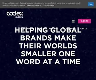 Codexglobal.net(Codex Global) Screenshot