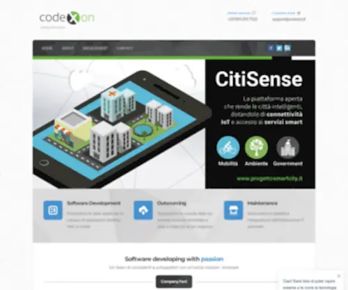 Codexon.com(Software house in provincia di Salerno) Screenshot