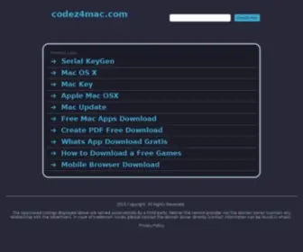 Codez4Mac.com(Information) Screenshot