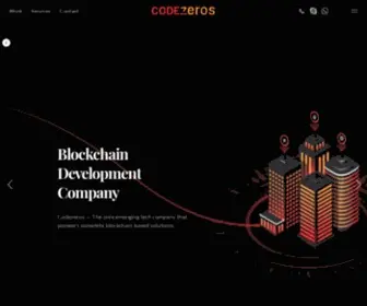 Codezeros.com(Blockchain Company) Screenshot