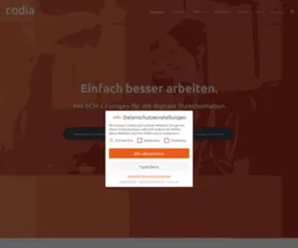 Codia.de(ECM für die öffentliche Verwaltung) Screenshot