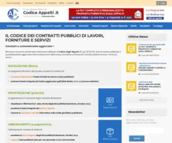 Codiceappalti.it(CODICE APPALTI .it DLgs 50/2016) Screenshot