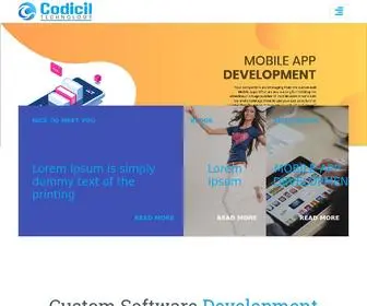 Codiciltechnology.com(Codicil Technology) Screenshot