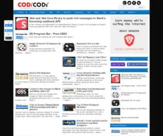 Codicode.com(Dev tutorials) Screenshot