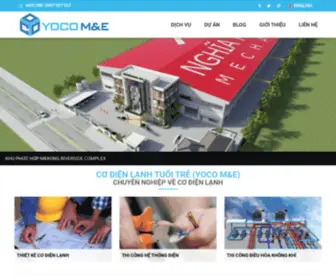 Codienlanh.com(Công ty Cơ Điện Lạnh Tuổi Trẻ (YOCO M&E)) Screenshot