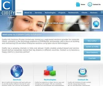 Codifyinfosol.com(Codify Info Solutions) Screenshot