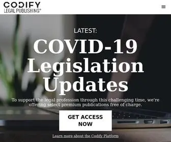 Codifylegalpublishing.com(The next generation legal research platform) Screenshot