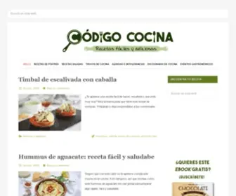 Codigococina.com(Código Cocina) Screenshot