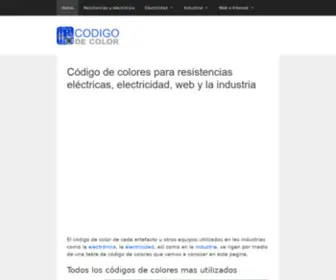 Codigodecolor.com(Codigo de color) Screenshot