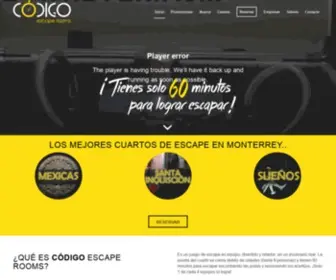 Codigoescaperooms.com(Código Escape Rooms) Screenshot