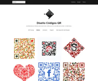 Codigos-QR-Personalizados.com(DISEÑADOR DE CÓDIGOS QR // Diseño y personalización de códigos QR) Screenshot