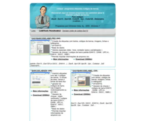 Codigosbarra.com(Programas etiquetas e codigos de barras ( ean13) Screenshot