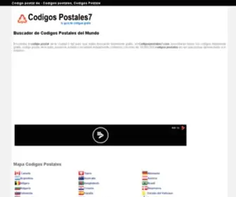 Codigospostales7.com(Codigo Postales) Screenshot
