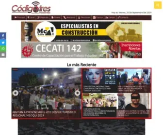 Codigotres.com(Codigotres Periodismo Opinión Libre) Screenshot