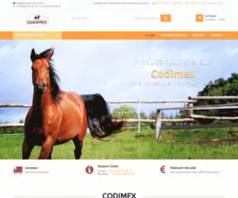 Codimex-Horse.com(Compléments Alimentaires Pour Chevaux) Screenshot