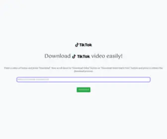 Coding-STyle.uz(TikTok Video Downloader) Screenshot