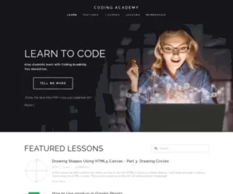 Coding.academy(LEARN TO CODE) Screenshot