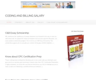 Codingandbillingsalary.com(The Ultimate Medical Billing & Coding Salary Info Resource) Screenshot