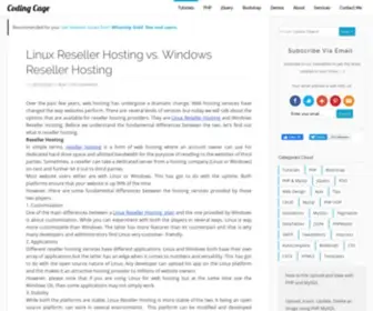 Codingcage.com(Programming Blog) Screenshot
