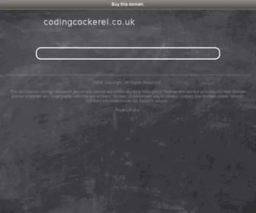 Codingcockerel.co.uk(Codingcockerel) Screenshot
