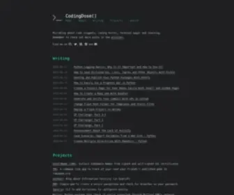 Codingdose.info(Coding(dose)) Screenshot