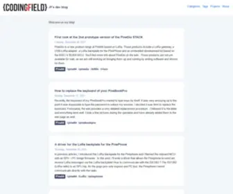 Codingfield.com( JF's dev blog) Screenshot