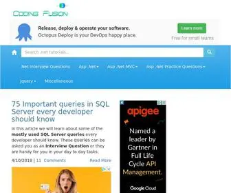 Codingfusion.com(Blog about ASP.NET) Screenshot