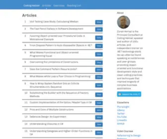 Codinghelmet.com(Articles) Screenshot