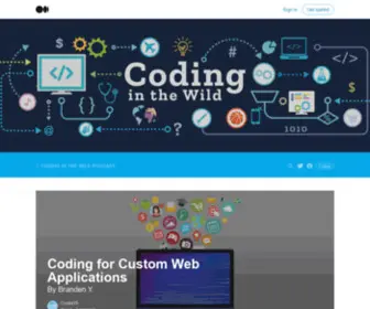 Codinginthewild.com(The next level in coding) Screenshot