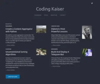 Codingkaiser.blog(Coding Kaiser) Screenshot