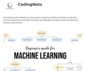 Codingnets.com(A complete guide of blogs for various topics range from Artificial Intelligence) Screenshot