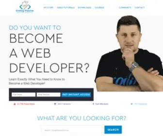 Codingpassiveincome.com(Learn How To Become A Web Developer) Screenshot