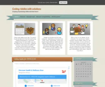 Codingriddle.com(Everyday programming riddles and brain teasers) Screenshot