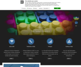Codingsrl.com(Coding Srl è un'azienda di IT specializzata in telecomunicazioni e Web) Screenshot