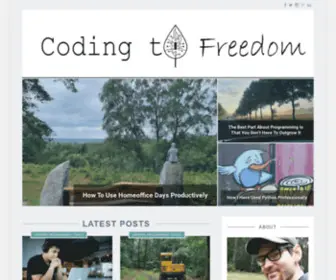 Codingtofreedom.com(Living the free live thanks to the code that I write) Screenshot