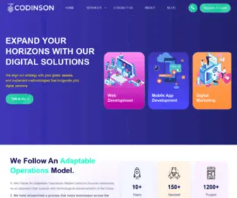 Codinson.com(Professional Web and App Development Company) Screenshot