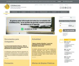 Codinucova.es(Colegio Oficial de Dietistas) Screenshot