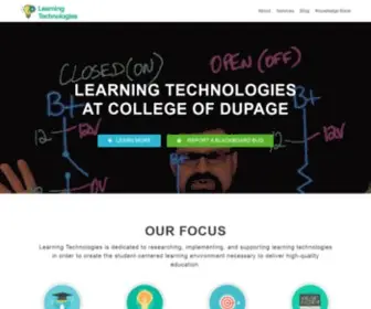 Codlearningtech.org(Learning Technologies at College of DuPage) Screenshot