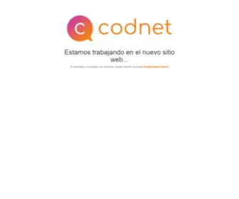Codnet.com.ar(Codnet Estamos desarrollando nuestro sitio web) Screenshot
