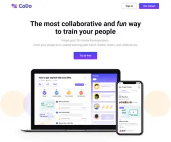Codo.ai(Instruction with Mobile Cards) Screenshot