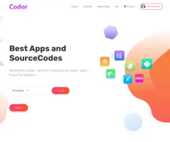 Codor.net(Nulled Android Source Codes and Plugins from CodeCanyon) Screenshot