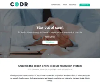 Codr.co.nz(Expert online dispute resolution system) Screenshot