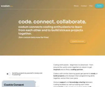 Codum.cc(Become a web developer or data scientist) Screenshot