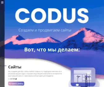 Codus71.ru(Создание и продвижение сайтов в Туле) Screenshot