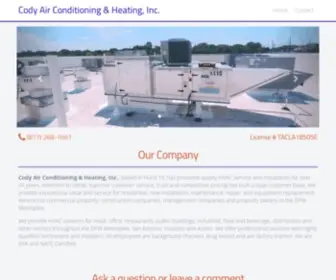 Codyac.com(Cody Air Conditioning & Heating) Screenshot