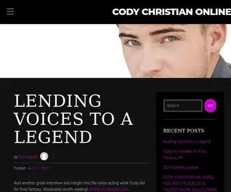 Codychristian.co(Everything about actor Cody Christian) Screenshot