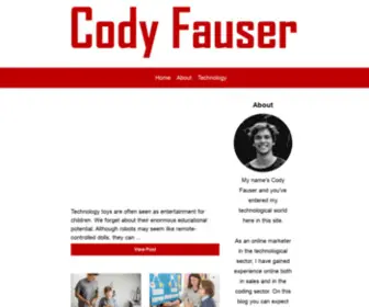 Codyfauser.com(Cody Fauser) Screenshot